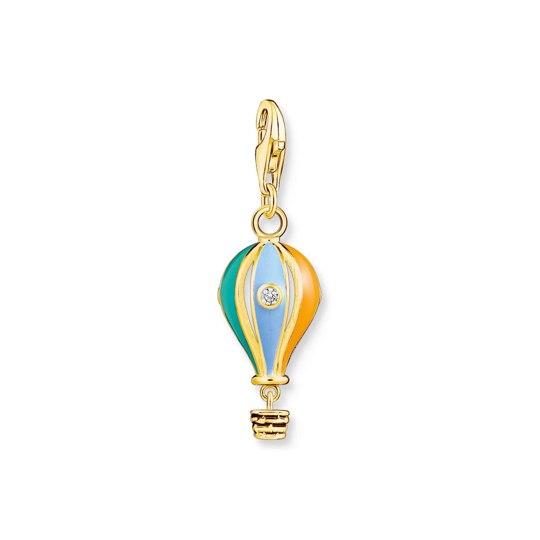 THOMAS SABO Charm Pendant Coloured Hot Air Balloon Gold CC1922