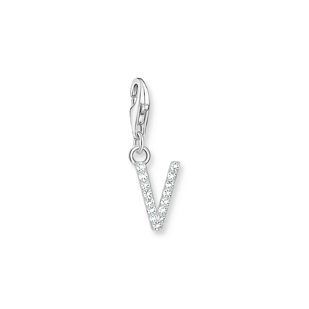 THOMAS SABO Charm Pendant Letter V Silver CC1959