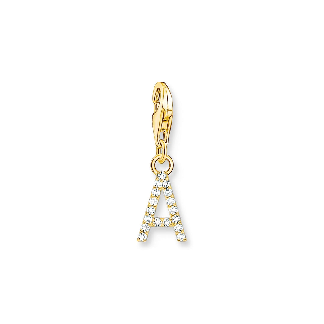 THOMAS SABO Charm Pendant Letter A Gold Plated CC1964