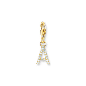 THOMAS SABO Charm Pendant Letter A Gold Plated CC1964