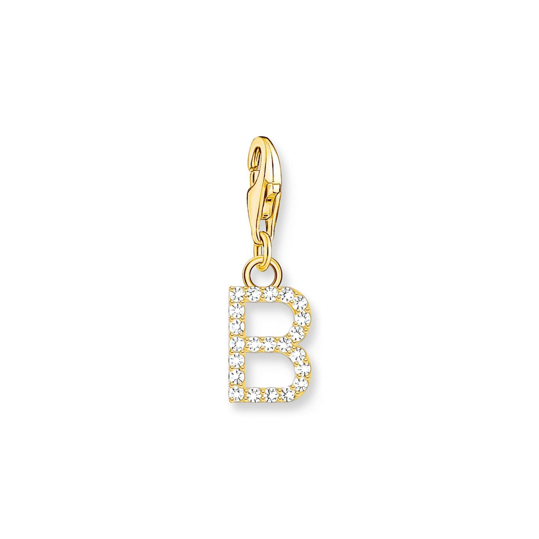 THOMAS SABO Charm Pendant Letter B Gold Plated CC1965