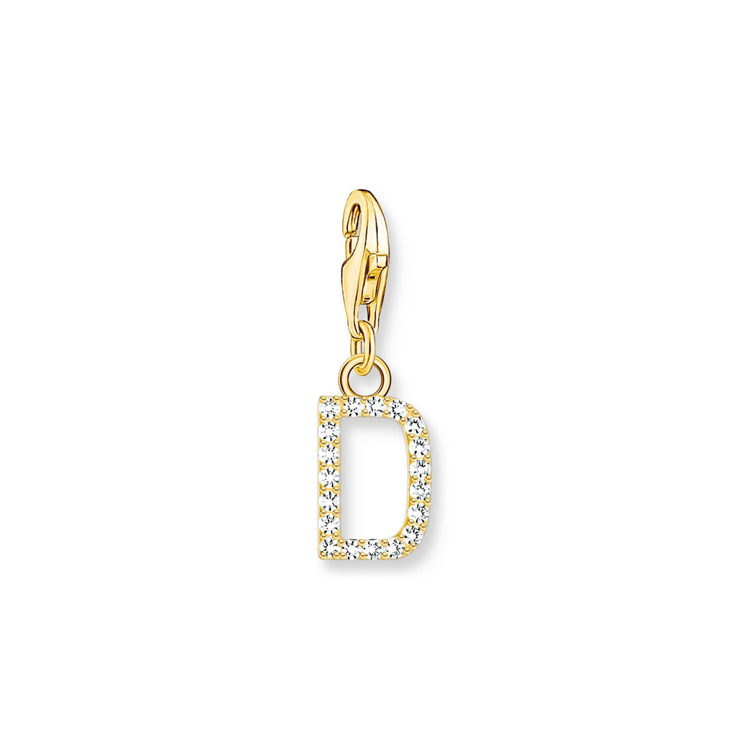 THOMAS SABO Charm Pendant Letter D Gold Plated CC1967