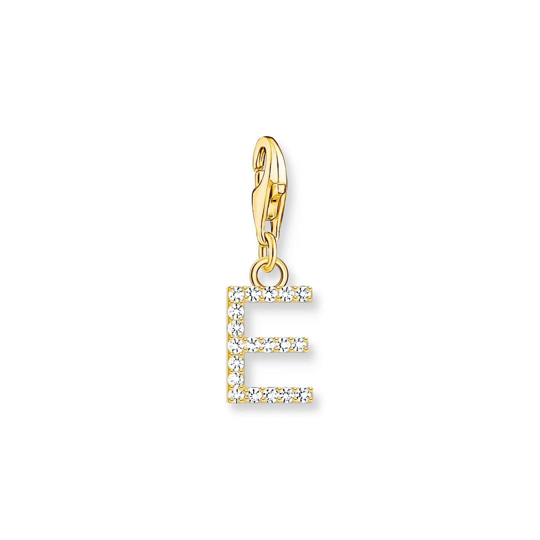 THOMAS SABO Charm Pendant Letter E Gold Plated CC1968