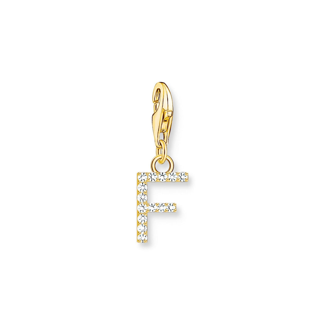 THOMAS SABO Charm Pendant Letter F Gold Plated CC1969