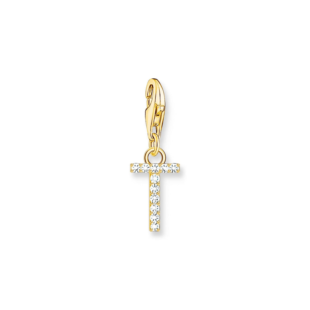 THOMAS SABO Charm Pendant Letter T Gold Plated CC1983