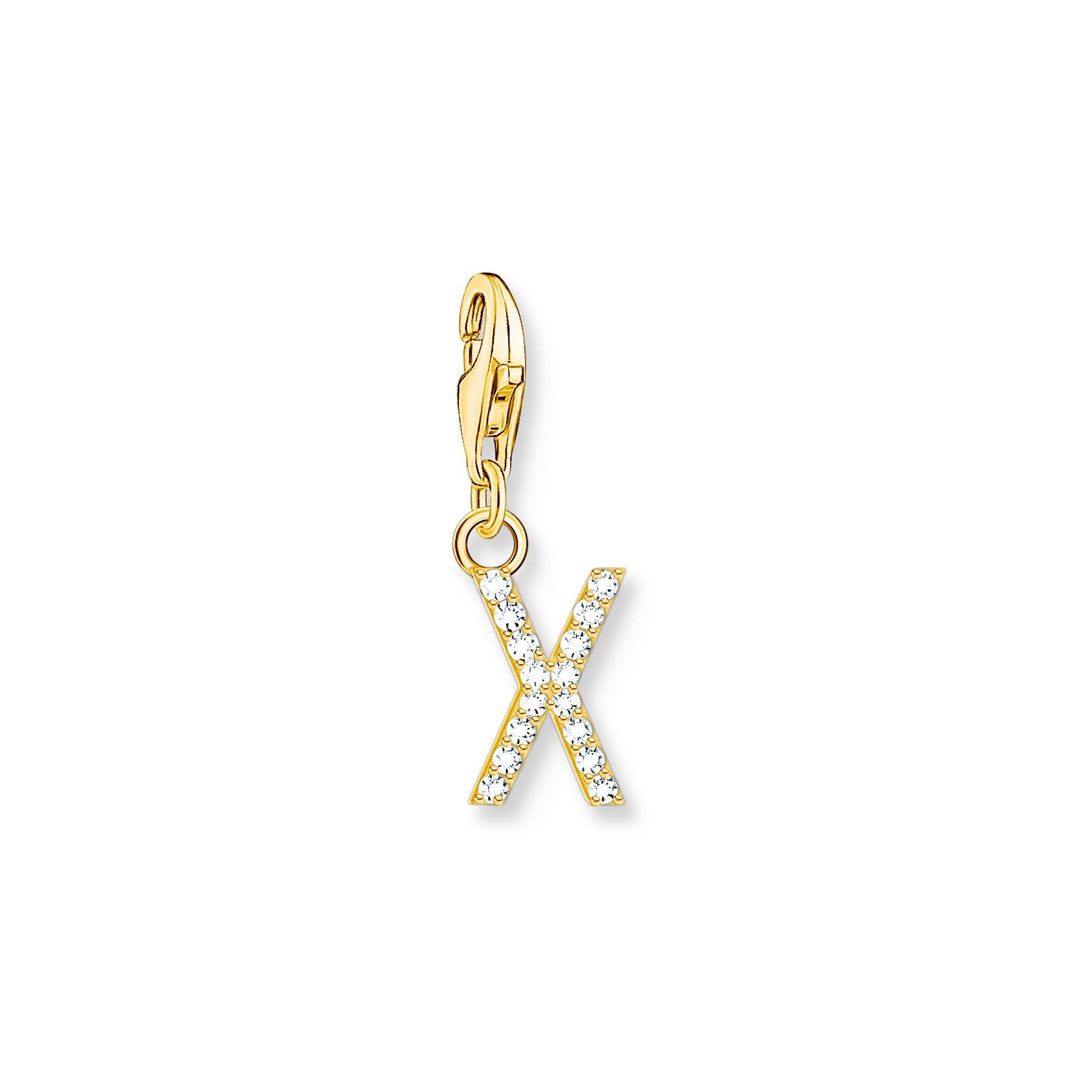 THOMAS SABO Charm Pendant Letter X Gold Plated CC1987