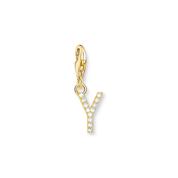 THOMAS SABO Charm Pendant Letter Y Gold Plated CC1988