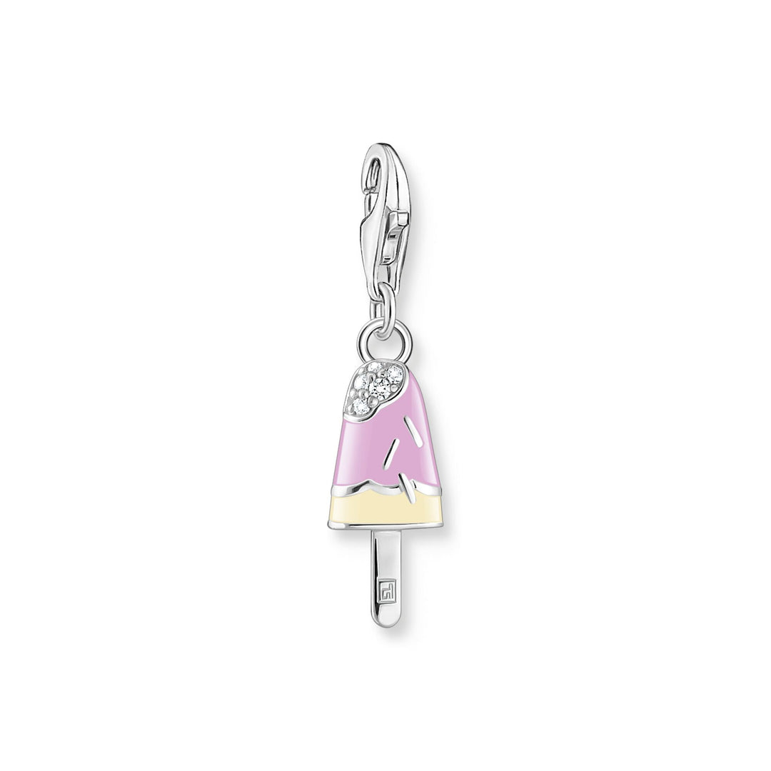 THOMAS SABO Charm Pendant Popsicle with White Stones Silver CC1999