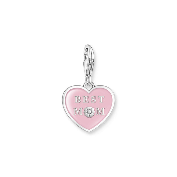 THOMAS SABO Charm Pendant Heart with Best Mom Silver CC2021