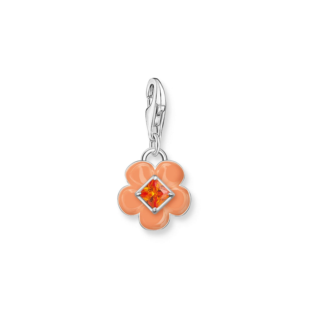 THOMAS SABO Charm Pendant Flower with Stone Silver CC2029