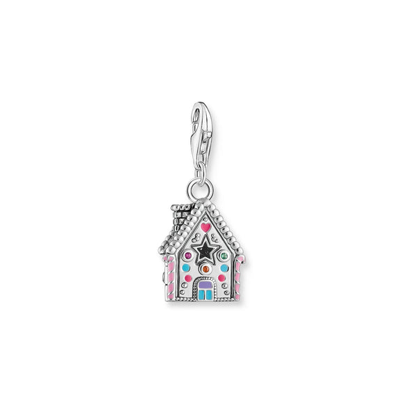 THOMAS SABO Silver Charm Gingerbread House With Colourful Stones CC2058