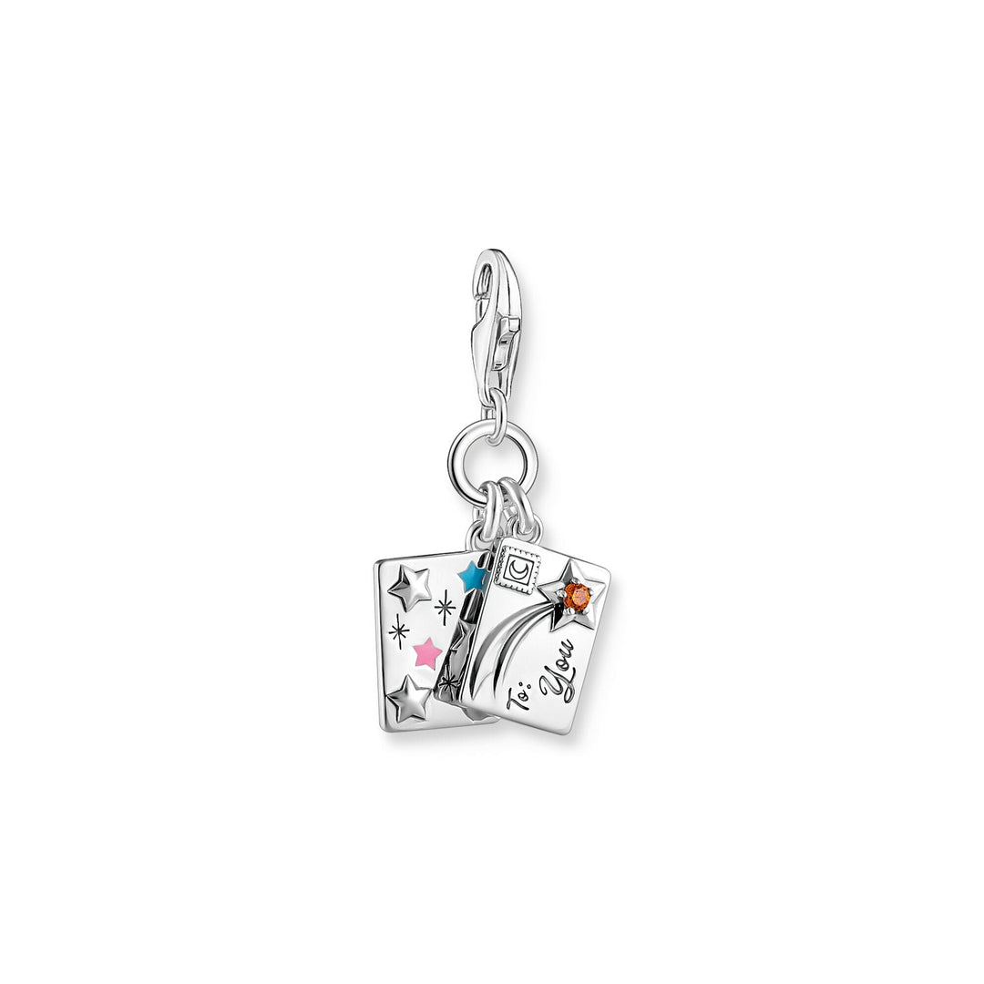 THOMAS SABO Silver Blackened Wish Upon A Star Letter Charm CC2061