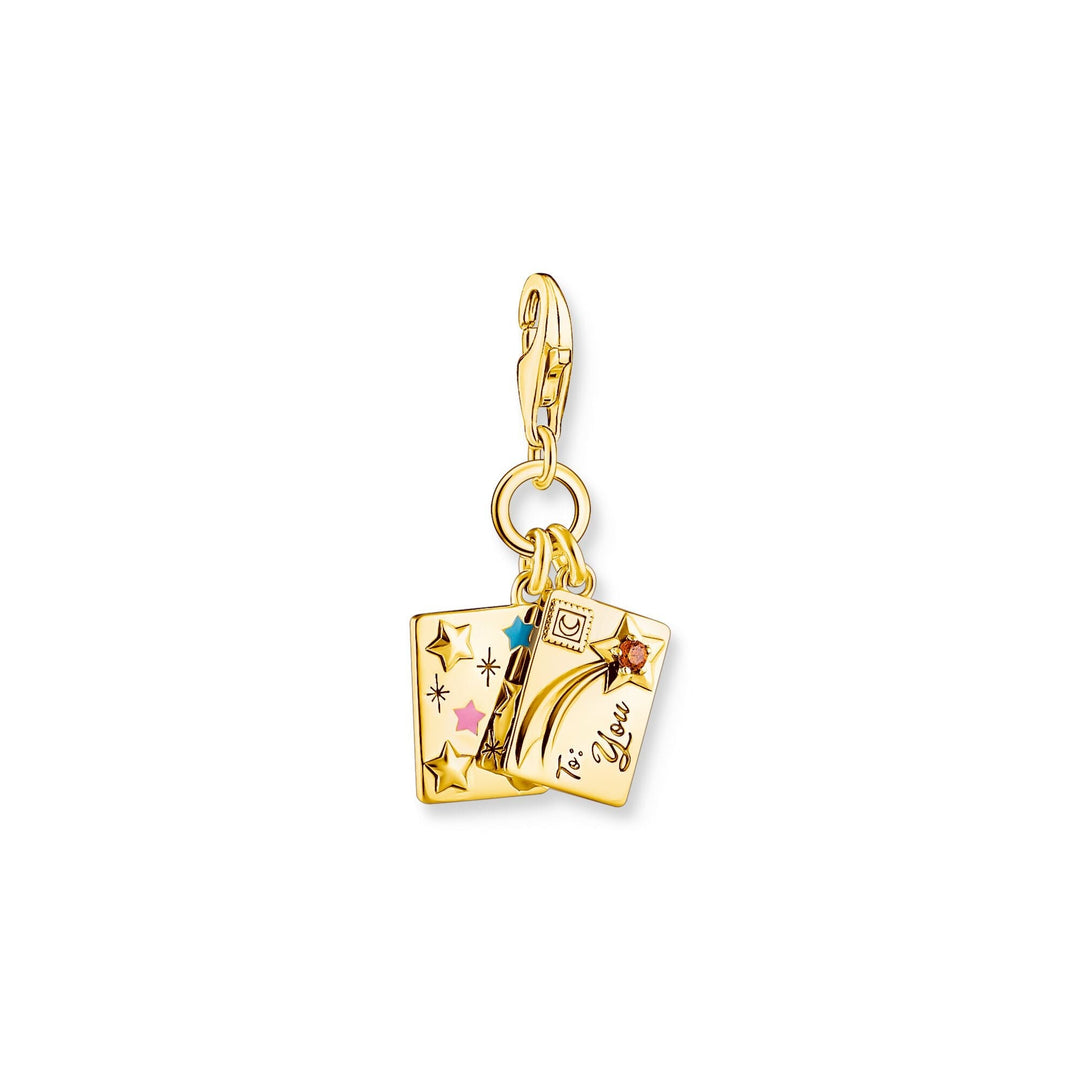 THOMAS SABO Yellow-Gold Plated Wish Upon A Star Letter Charm CC2065