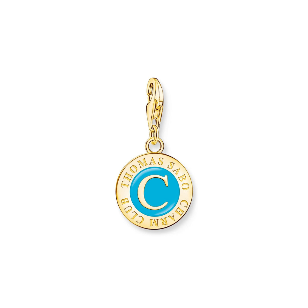 THOMAS SABO Turquoise & Gold Charmista Coin CC2099