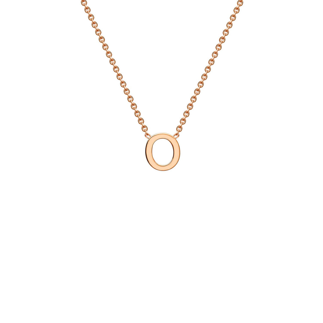 "O" Rose Gold Initial Necklace