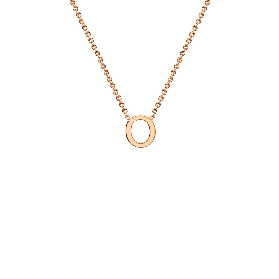 "O" Rose Gold Initial Necklace