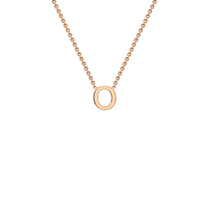 "O" Rose Gold Initial Necklace