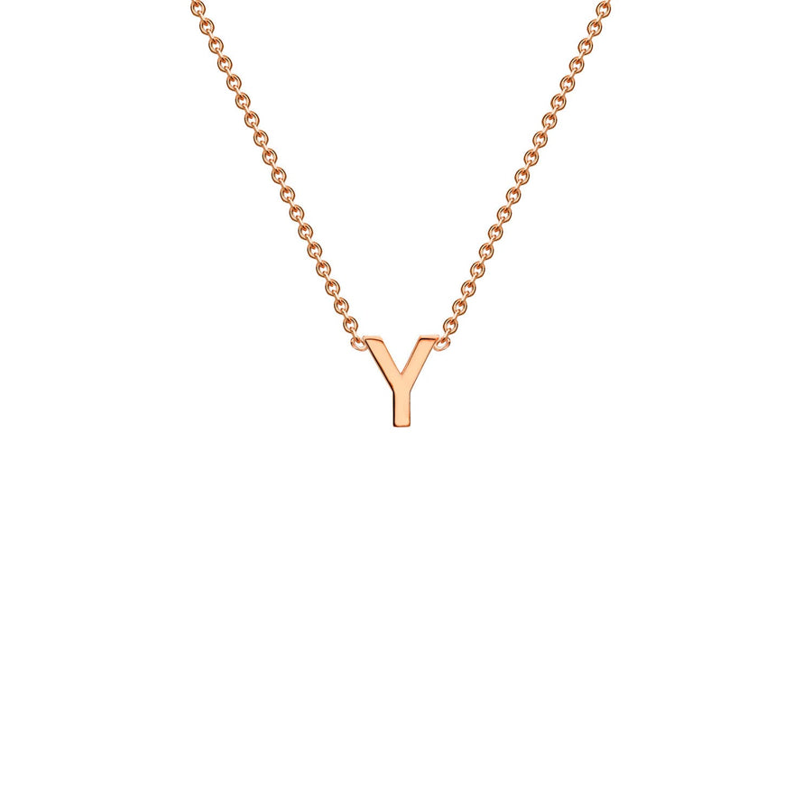 "Y" Rose Gold Initial Necklace