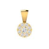 Cluster Diamond Pendant with 0.33ct Diamonds in 9K Yellow Gold - 9YPCLUS33GH