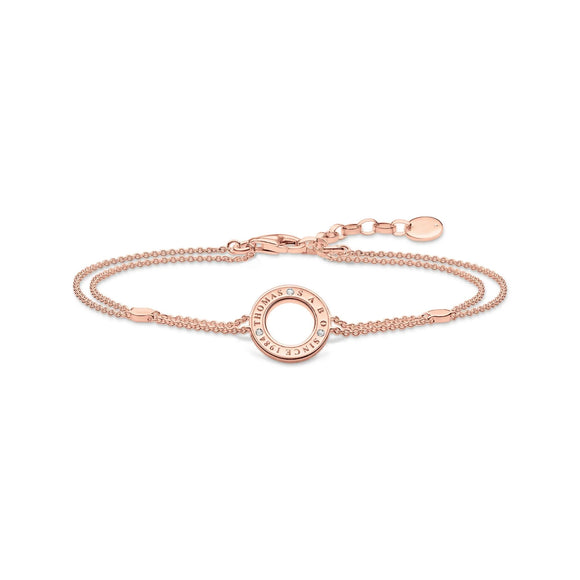 THOMAS SABO Sparkling Circles Rose Gold Bracelet TA1878R
