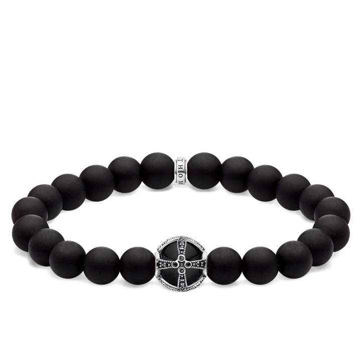 Thomas Sabo Bracelet Cross Black