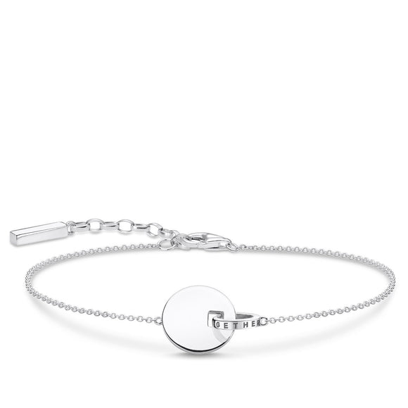 Thomas Sabo Bracelet Together Coin With Silver-coloured Ring