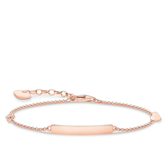 Thomas Sabo Bracelet Classic With  Heart & Infinity Rose Gold
