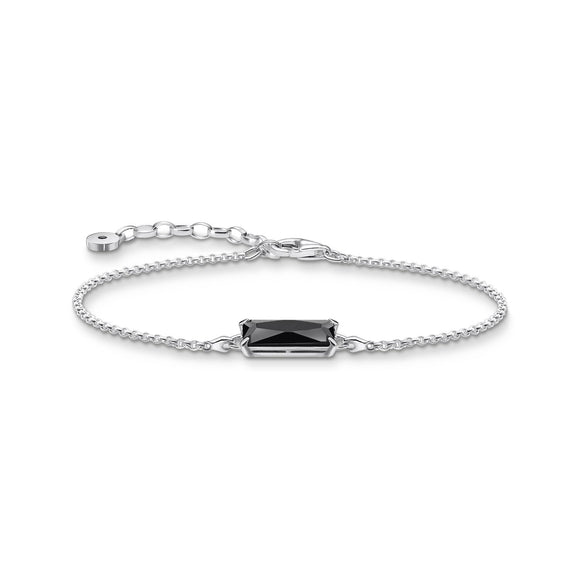Thomas Sabo Bracelet Black Stone Silver | The Jewellery Boutique