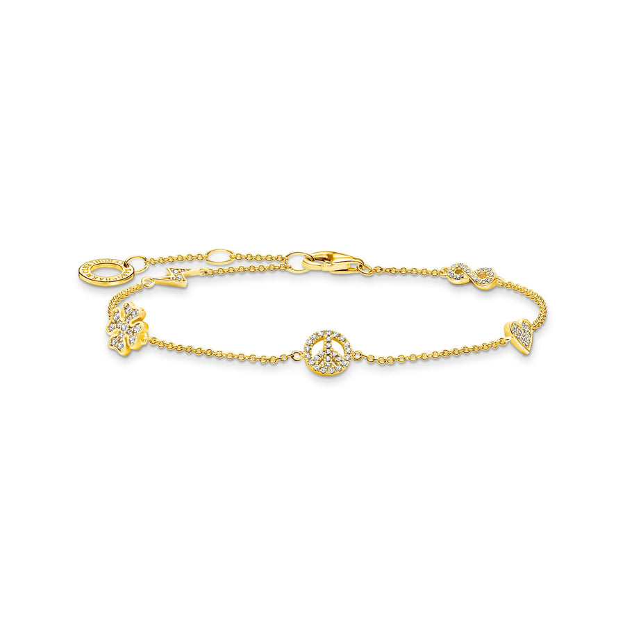 Thomas Sabo Bracelet with symbols gold