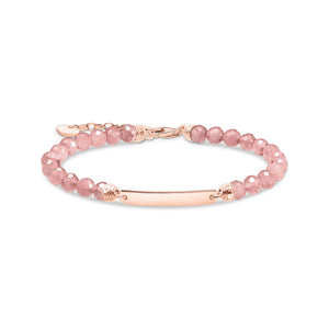 Thomas Sabo Bracelet pink pearls rosegold
