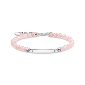 Thomas Sabo Bracelet pink pearls silver