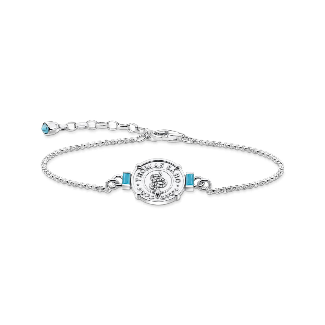 THOMAS SABO Turquoise Coin Bracelet TA2090TU