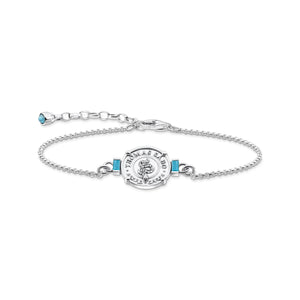 THOMAS SABO Turquoise Coin Bracelet TA2090TU