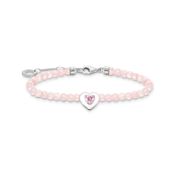 THOMAS SABO Pink Pearls Heart Bracelet TA2092