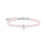 THOMAS SABO Pink Pearls Heart Bracelet TA2092