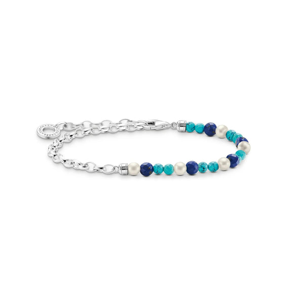 THOMAS SABO Chain Lapis Lazuli Bead Bracelet TA2100