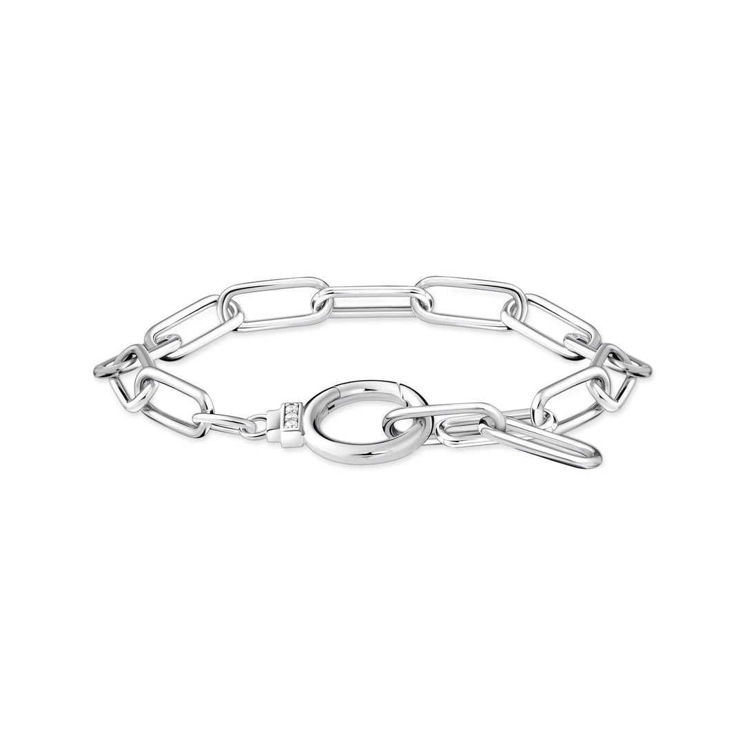 THOMAS SABO Silver Link Bracelet with White Zirconia TA2133