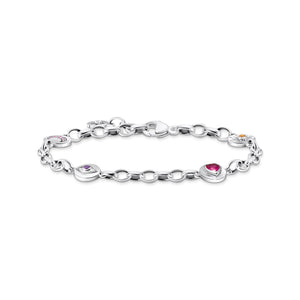 THOMAS SABO Silver Cosmic Bracelet with Round Elements and Various Stones TA2138