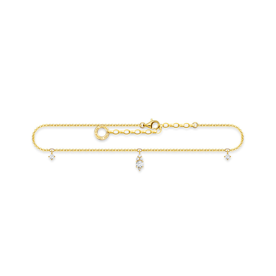 Thomas Sabo Anklet white stone