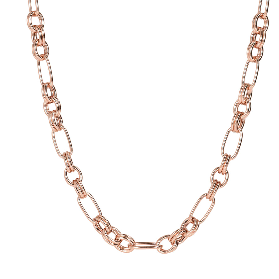 Bronzallure Alternate Oval Chain Necklace