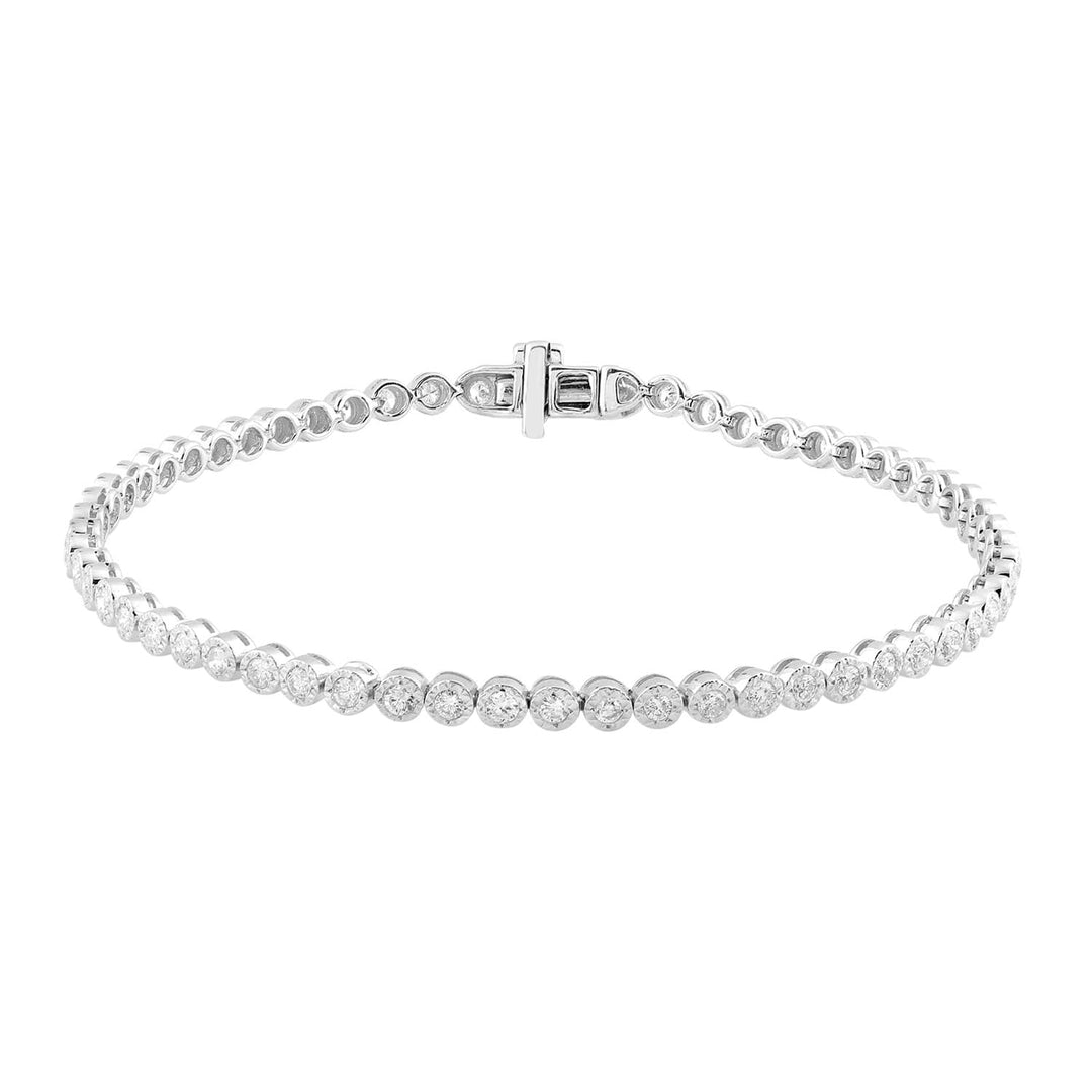 Bracelet with 1.40ct Diamonds in 9K White Gold