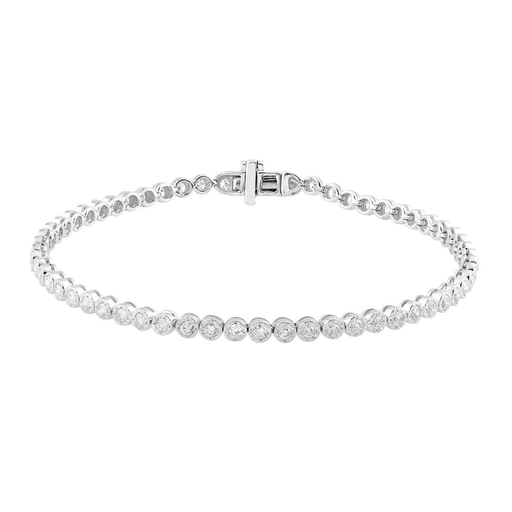 Bracelet with 1.40ct Diamonds in 9K White Gold