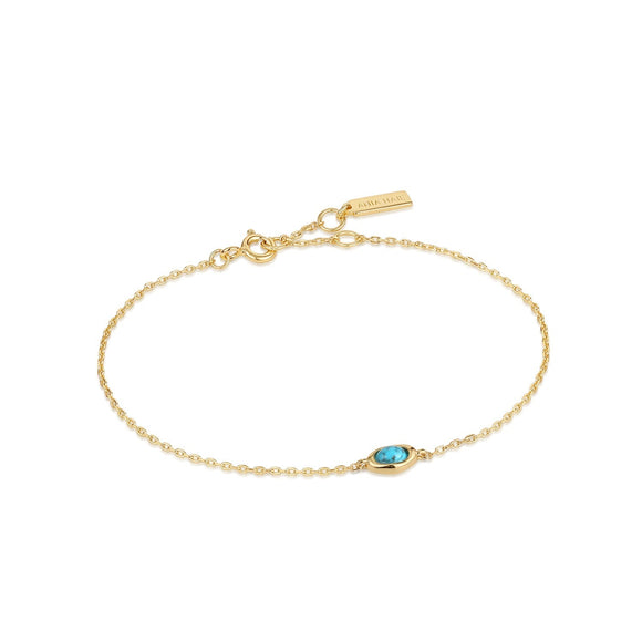 Ania Haie Gold Turquoise Wave Bracelet B044-02G