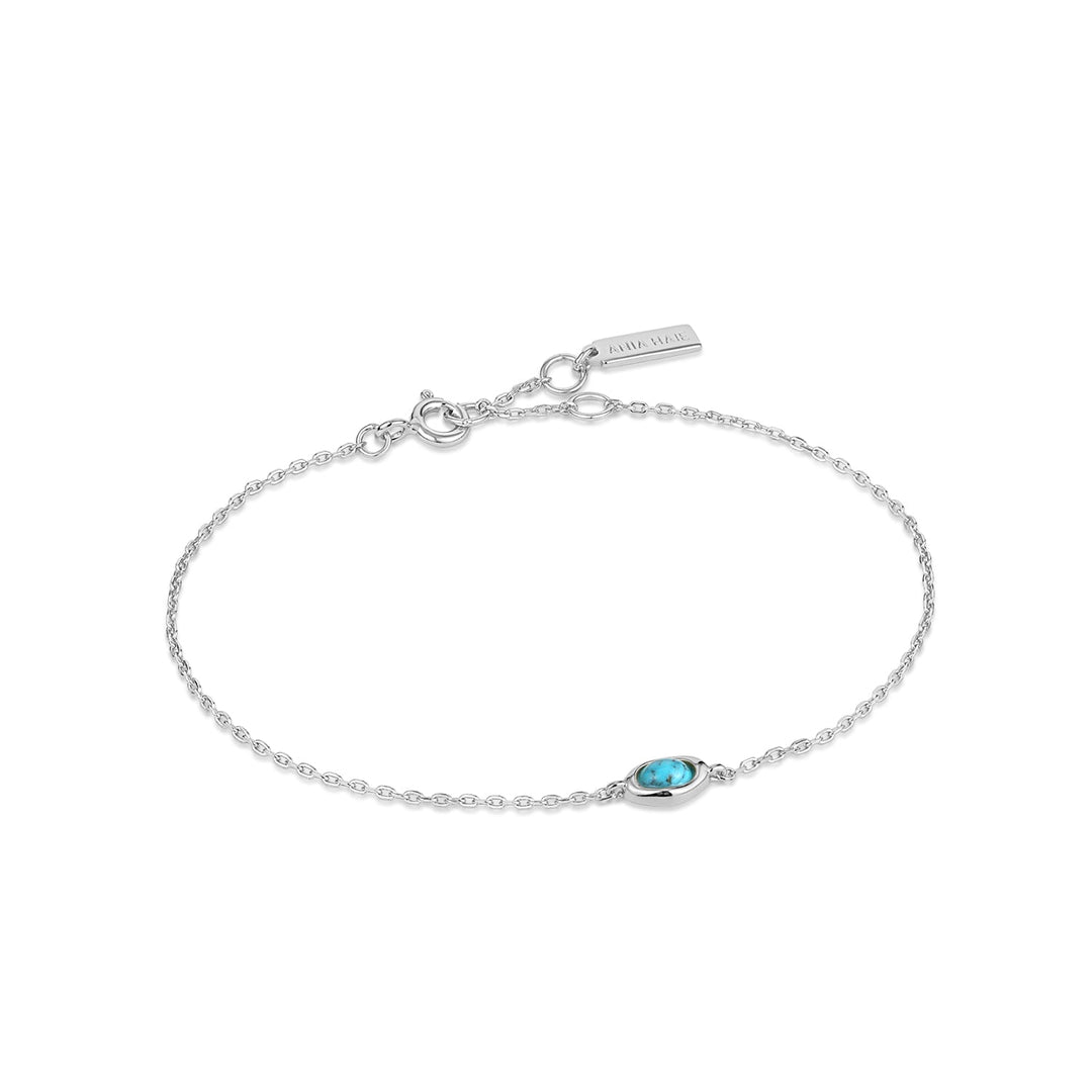 Ania Haie Silver Turquoise Wave Bracelet B044-02H