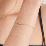 Ania Haie Gold Orb Amazonite Chain Bracelet B045-01G-AM