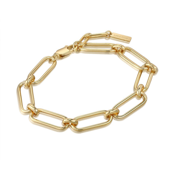Ania Haie Gold Cable Connect Chunky Chain Bracelet B046-02G