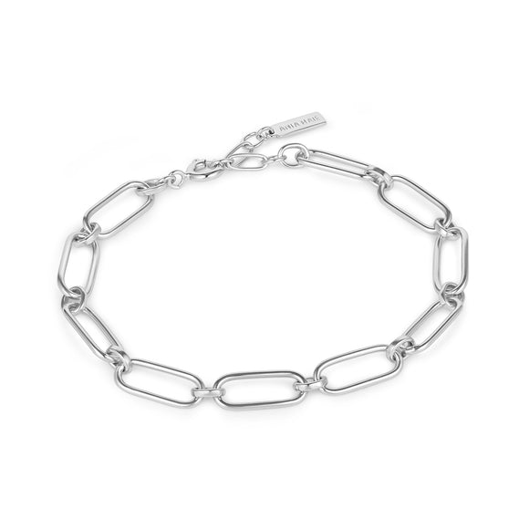 Ania Haie Silver Cable Connect Chunky Chain Bracelet B046-02H