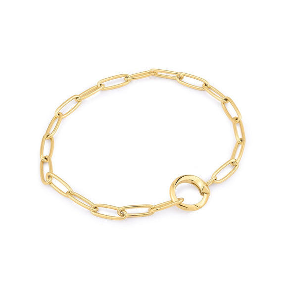 Ania Haie Gold Link Charm Chain Connector Bracelet B048-01G
