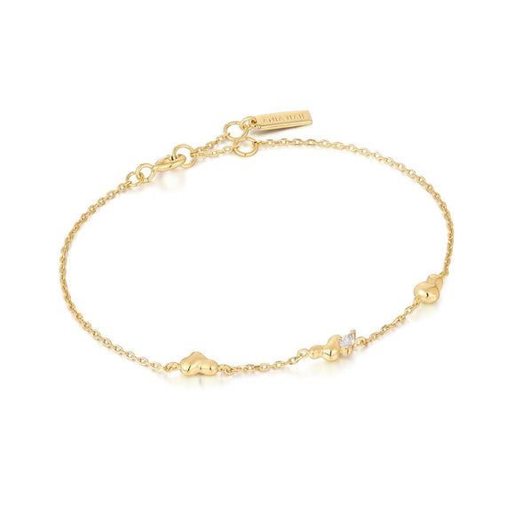 Ania Haie Gold Twisted Wave Chain Bracelet B050-01G