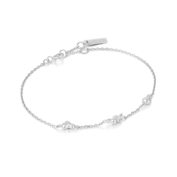 Ania Haie Silver Twisted Wave Chain Bracelet B050-01H